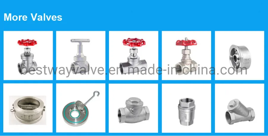 1000wog SS304 SS316 Screwed 2PC Stainless Steel Ball Valve