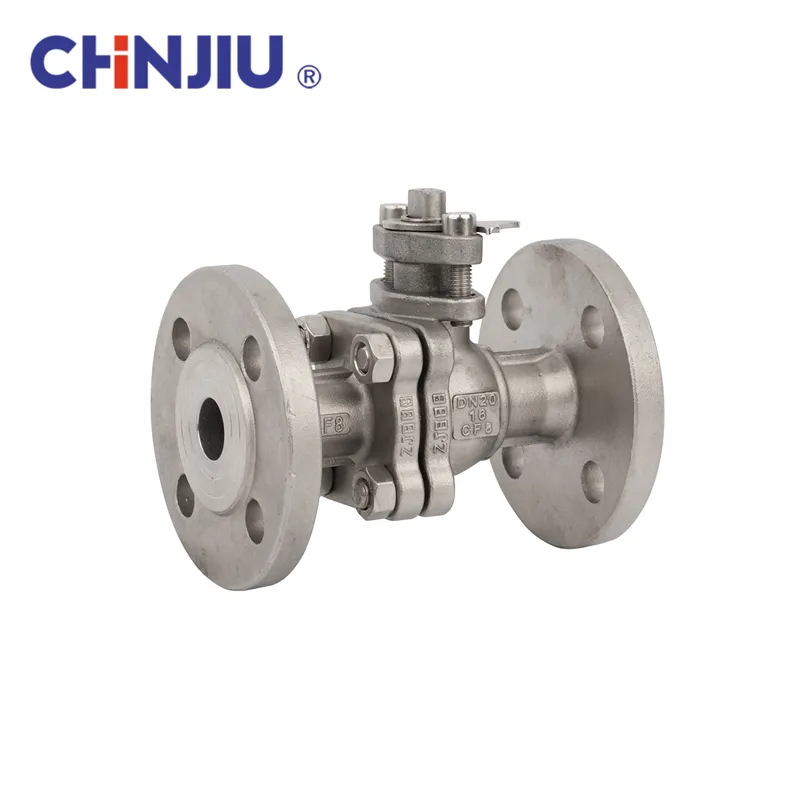150class ANSI Standard150class Double Flanged Stainless Steel 2PC Flanged Ball Valve