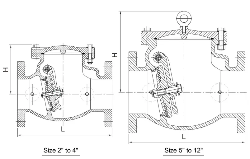 250psi Ductile Iron UL/FM Approved Check Valves with Resilient Seated