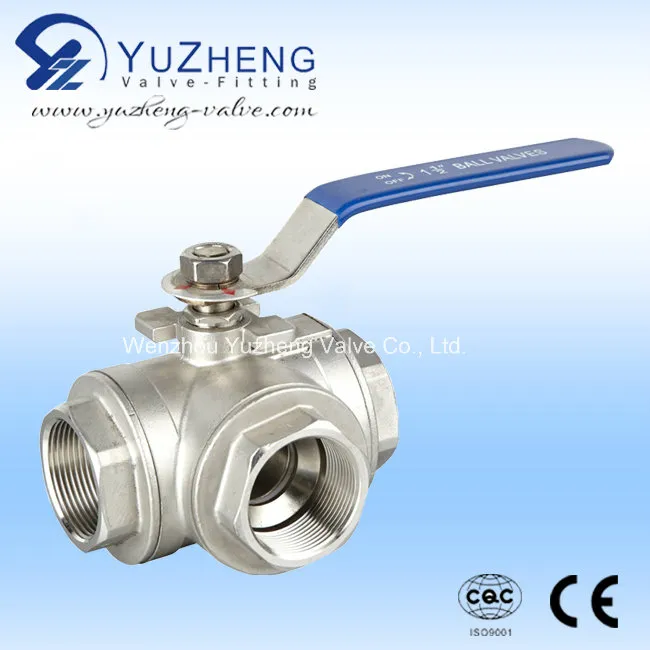 3 Way Stainless Steel Three Way Ball Valve