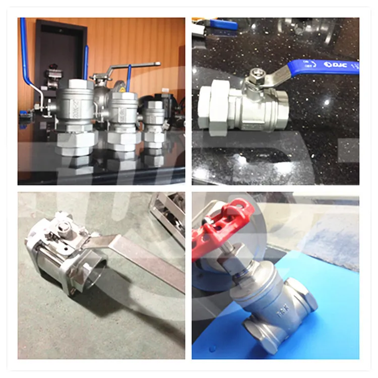 3202-M3 Ss316 CF8m 2-PC Threaded Ball Valve (M/F) with Cap