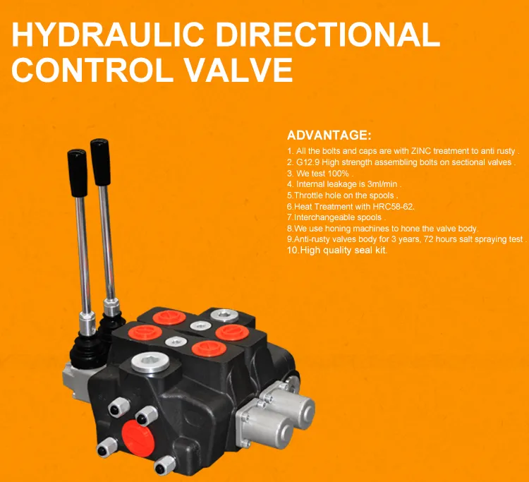 45L/M Hydraulic Control Valve with Cable Remote Control Zt-L12 Valve
