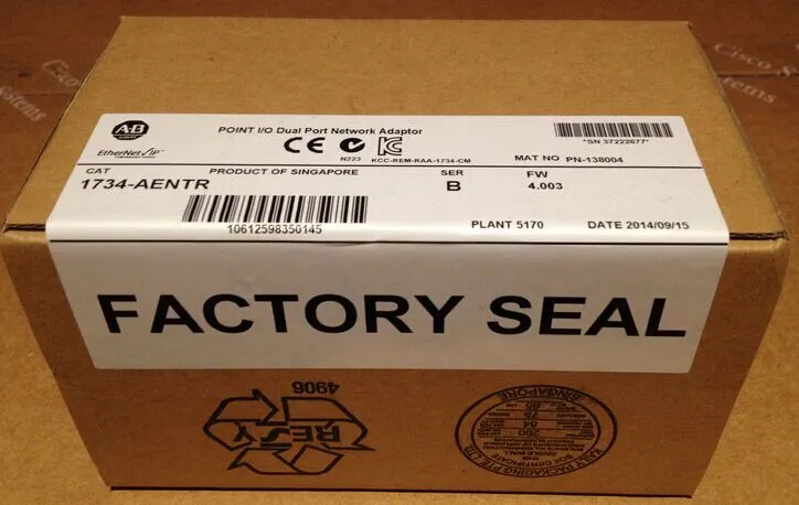 Ab Point I/O Dual Port Network Adapter 1734-Aentr- New Factory Seal