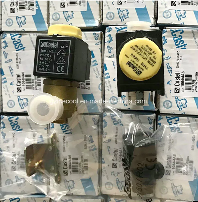 AC 220V Castel Solenoid Valve 1068/3, 3/8" ODF Connection