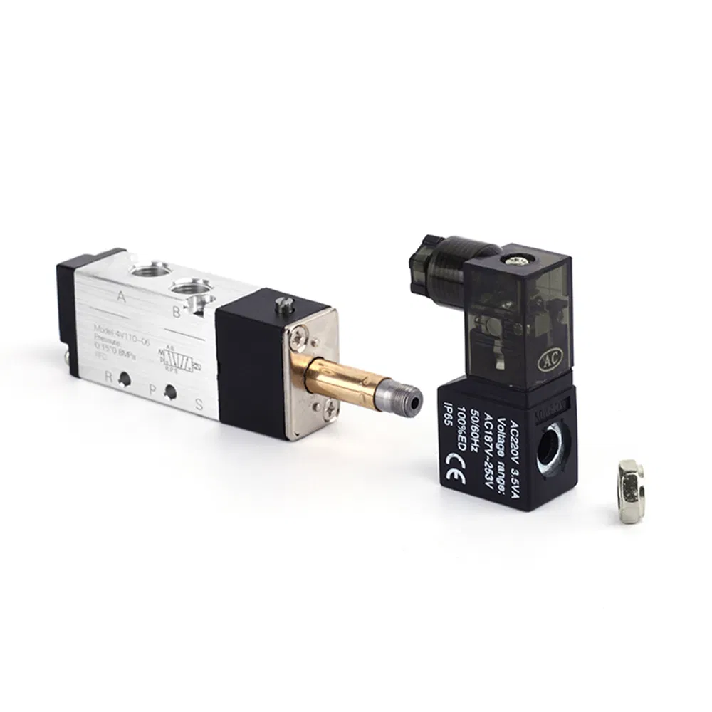 Aluminum Solenoid Valve Type 4V1 Series Electric Control Valve Pressure Switches