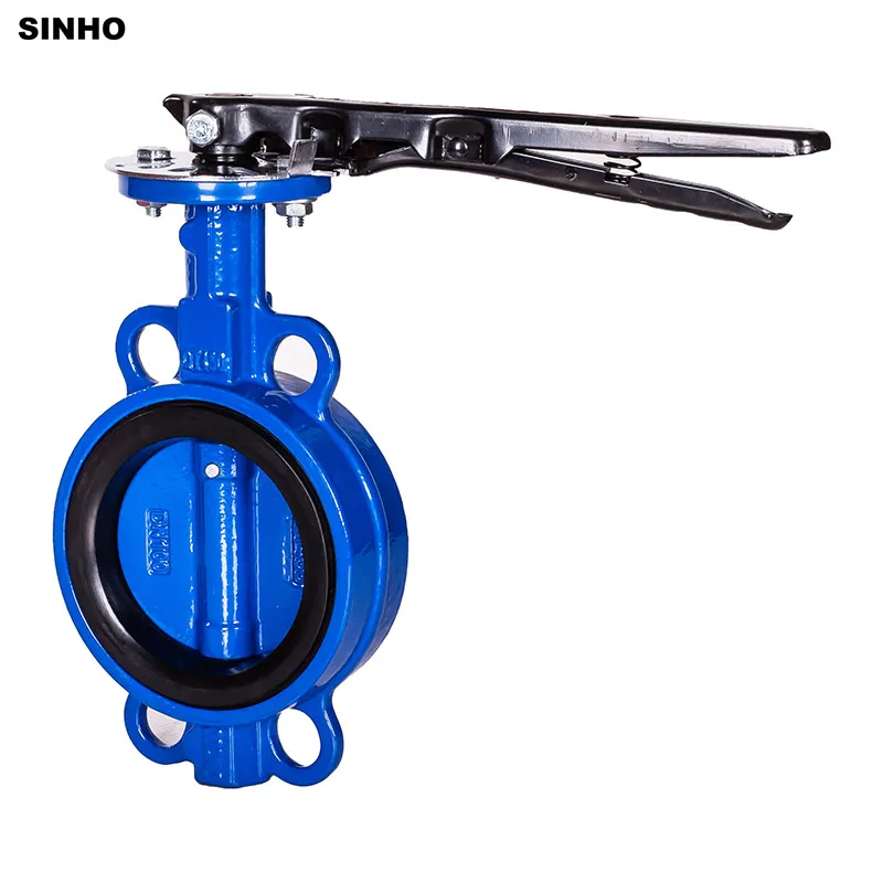 ANSI Standard CF8 Di Ci EPDM PTFE Strong Acid Ductile Iron Lever Opreated Wafer Lug Butterfly Valve