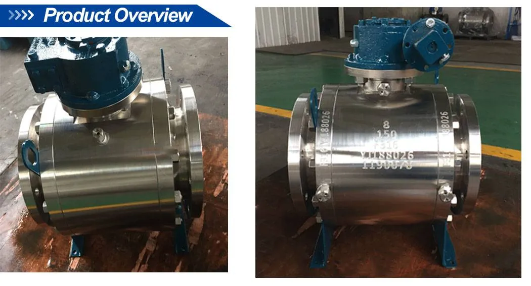API 6D Forged Stainless Steel F316 Full Bore Flange Ends Trunnion Mounted Ball Valve