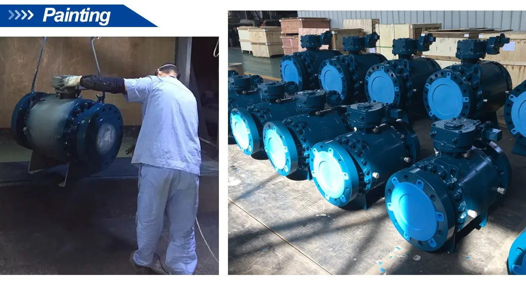 API 6D Forged Stainless Steel F316 Full Bore Flange Ends Trunnion Mounted Ball Valve