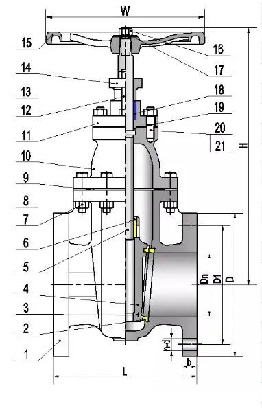 BS5150 Bronze Seat OS&Y Cast Iron Gate Valve