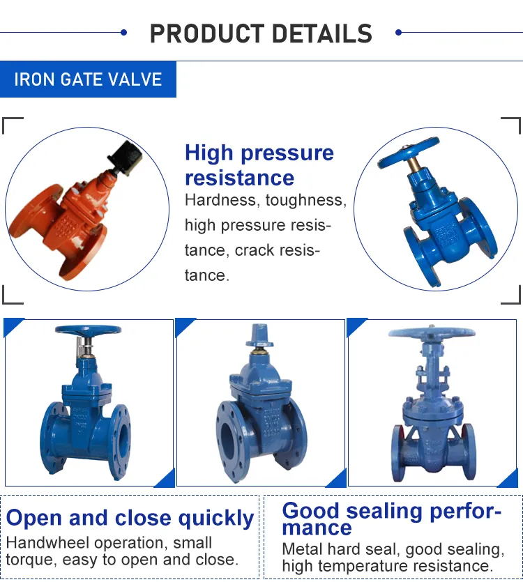 BS5150/BS5163 Iron Grooved/Flanged Gate Sluice Valve