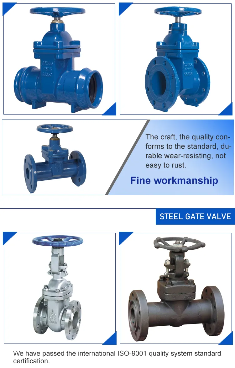 BS5150/BS5163 Iron Grooved/Flanged Gate Sluice Valve