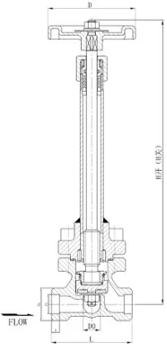 Butt Welding Angle Ammonia Shut off Valve DN10
