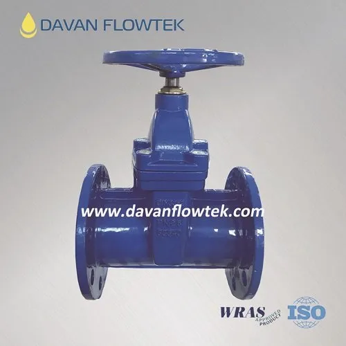 Cast Iron Flanged Rubber Resilient Seated F5 Gate Valve