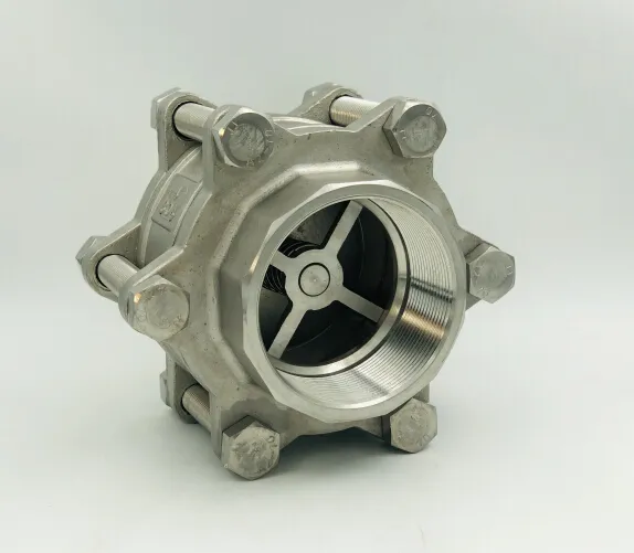 Cast Stainless Steel/Ss Spring Thread 3PC Check/Non Return Valve