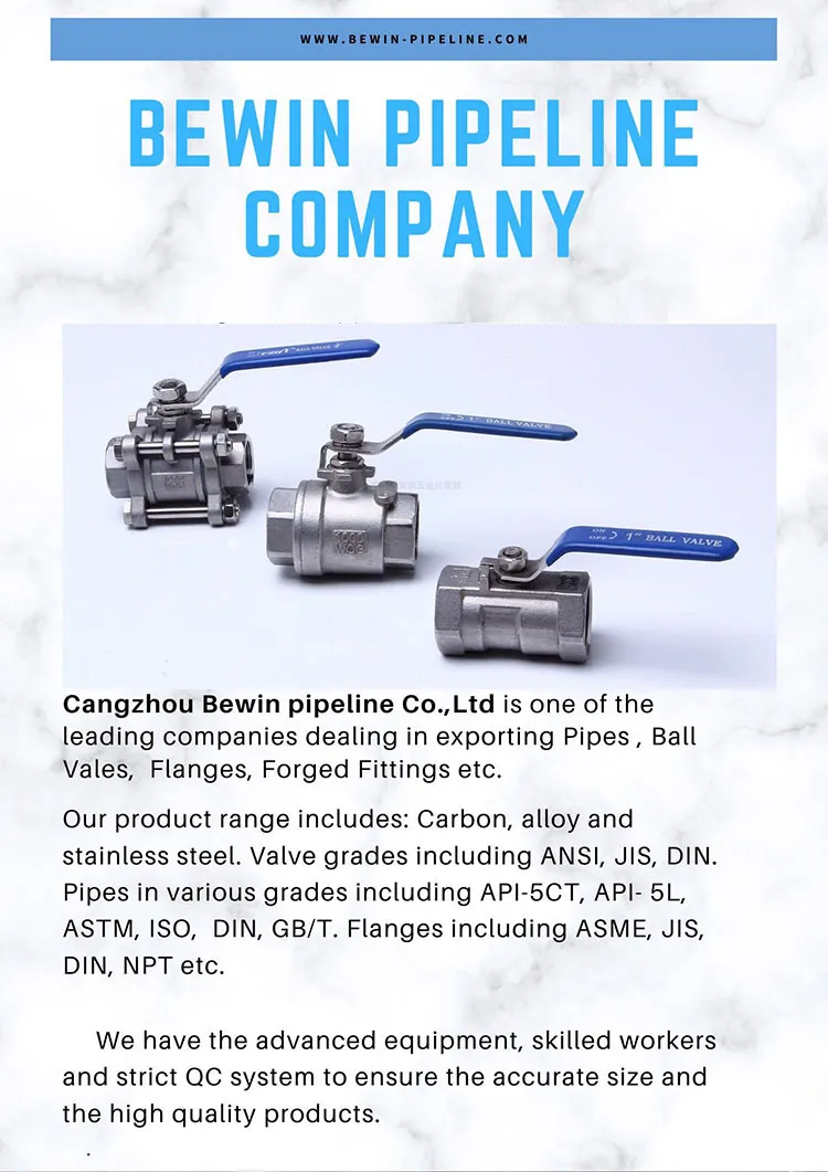 Casting Approved Ad2000-W0 DIN 3202-M3 2PC Ball Valve