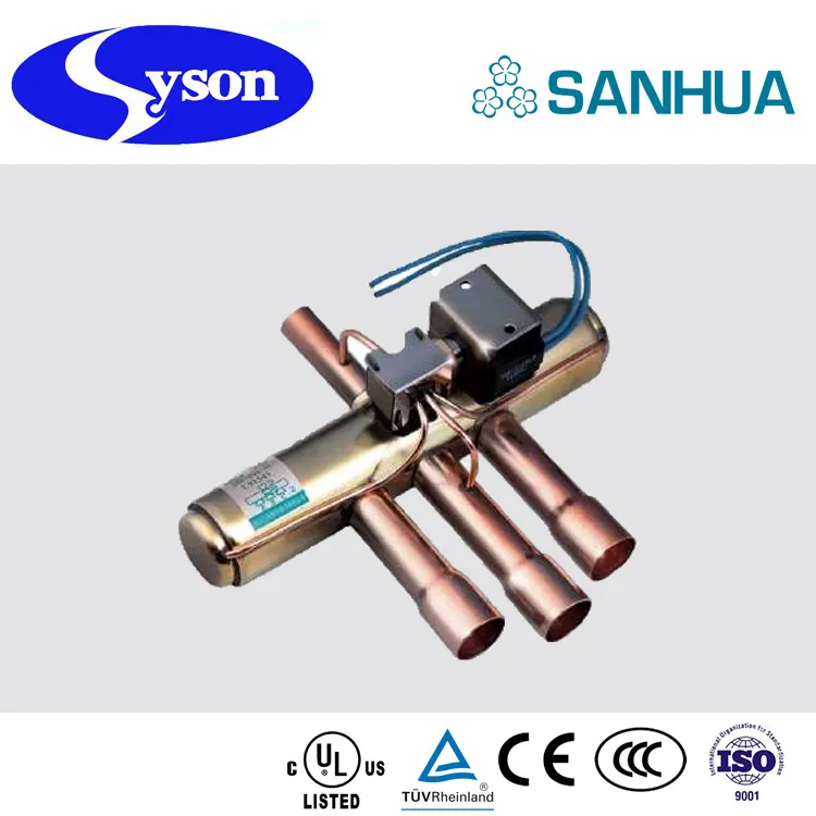 China Sanhua Original Four Way Reversing Valve for Air Conditioner and Refrigerator Shf (L) -350-1721