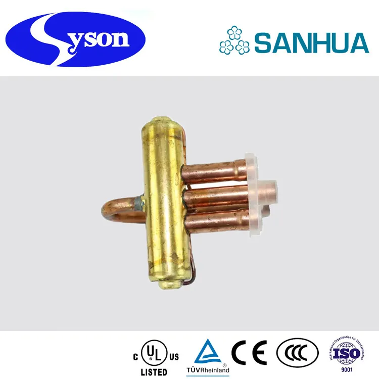 China Sanhua Original Four Way Reversing Valve for Air Conditioner and Refrigerator Shf (L) -350-1721