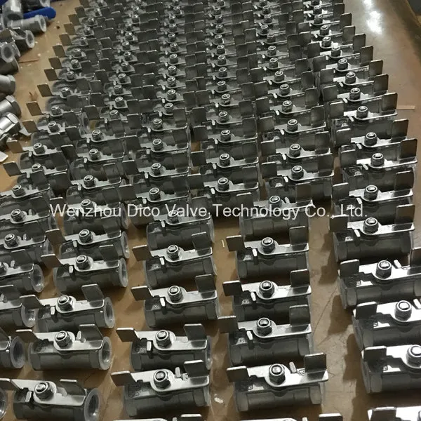 Control Series Valve Industrial Stainless Steel Bsp BSPT 1PC Butterfly Handle Ball Valve