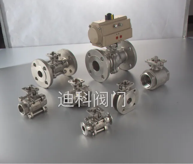 Control Series Valve Industrial Stainless Steel Bsp BSPT 1PC Butterfly Handle Ball Valve