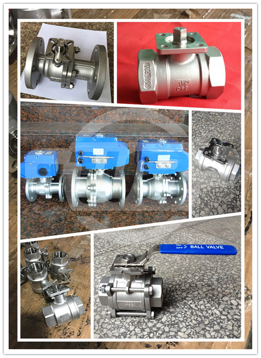 DIN 3202-F1 3PC CF8m Flanged Ball Valve 2"