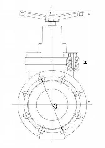 DIN 3352/En1171 Ggg50 Resilient Seated Wedge Ductile Iron Gate Valve