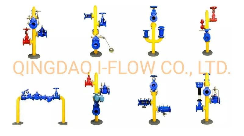 DIN F4 Pn16 DN80 Cast Iron Non Rising Stem Metal Seat Gate Valve