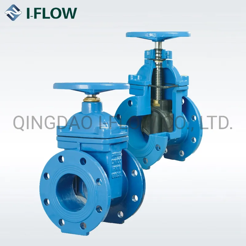 DIN Non Rising Stem Resilient Seated Seat Ductile Iron Gate Valve