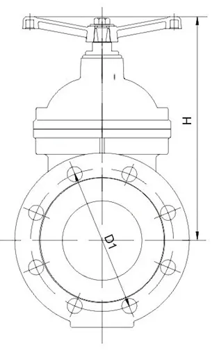 DIN3352/En 1171 Pn25 Non-Riding Stem Resilient Seated Gate Valve