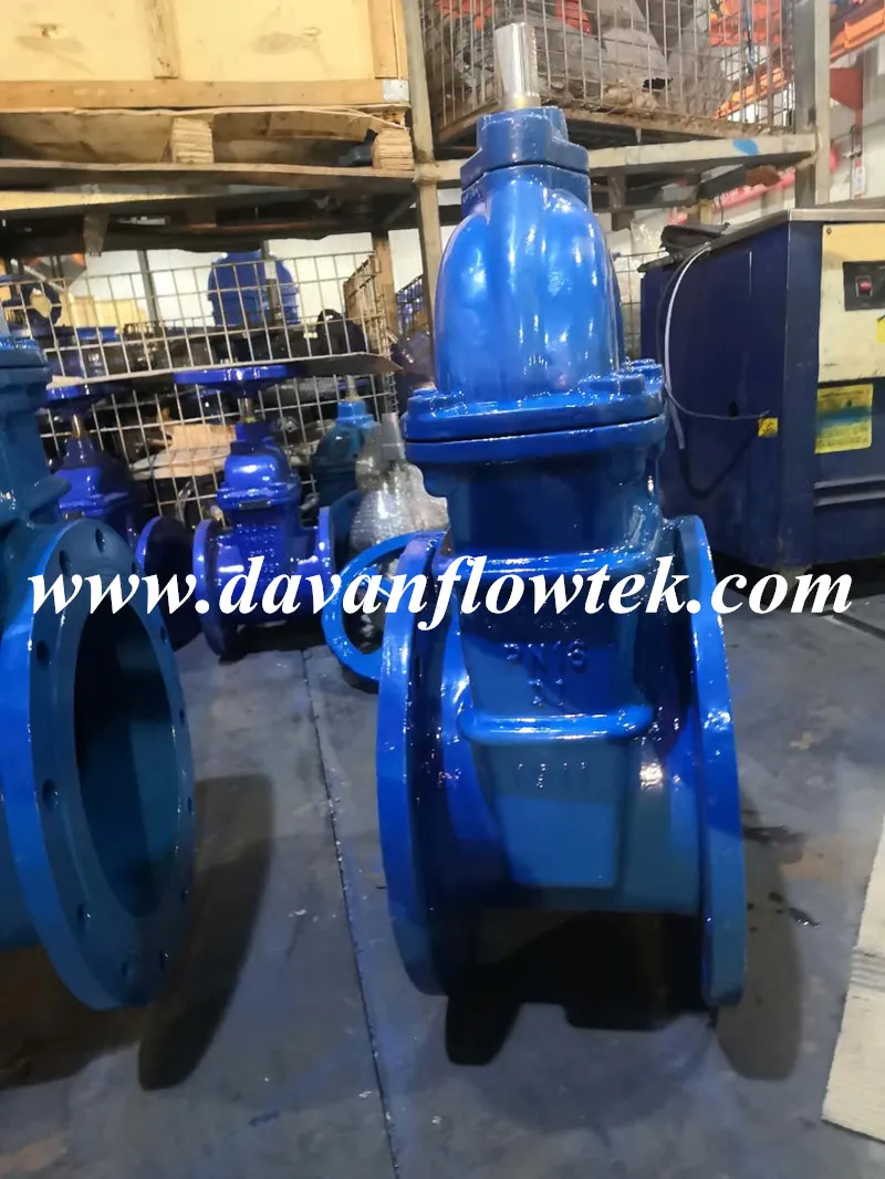 DN 1200 Ductile Iron Ggg50 Rubber Wedge Resilient Seat Gear Operated Water P16 DIN Standard Gate Valve