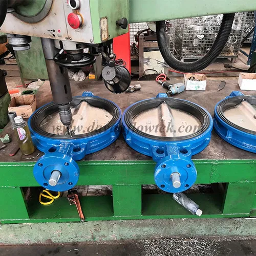 DN250 Cast Ductile Iron Wafer Lug Flanged Type EPDM Seat Butterfly Valve