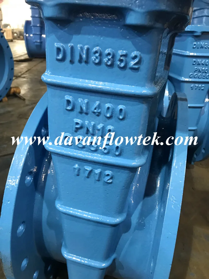 Electric Actuator Operated Gate Valve DN500 Pn10 Ductile Iron Ggg50 Rubber Wedge Resilient Seat Gate Valve Gate Valve China Factory Sluice Gate Valve