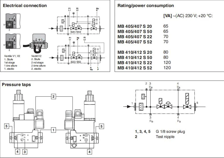 Electromagnetic Gas Valve Solenoid Valve for Combustion Equipments