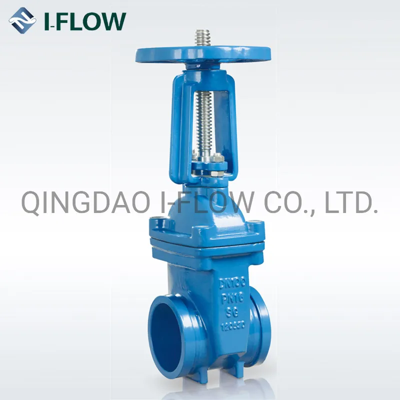 En 1171 / DIN 3352 F 4 Ductile Iron Groove Type OS&Y Rising Stem Gate Valve