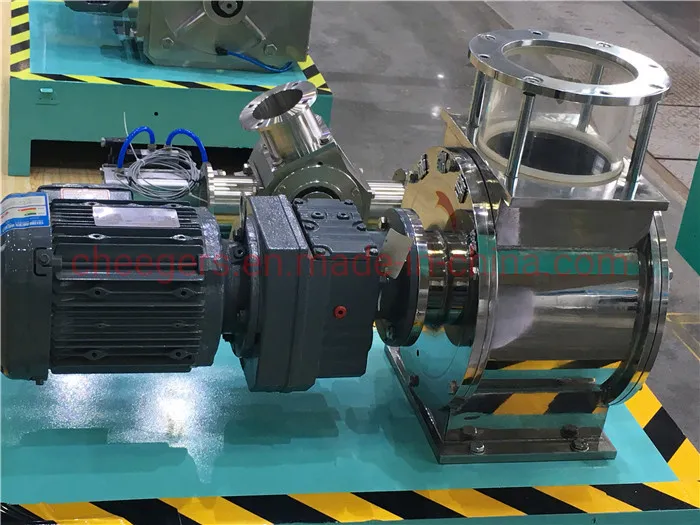 Flow Through Rotary Valve Airlock Powder Drying Rotary Valve