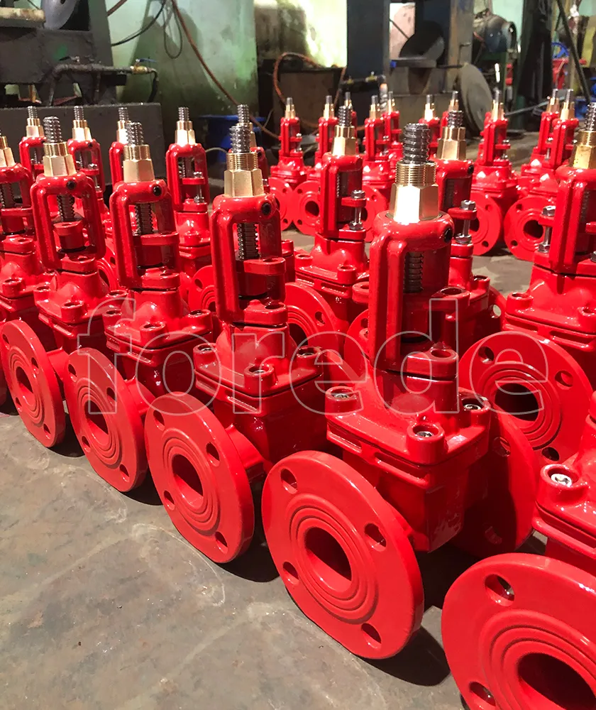 Forede DN200 Manual Rising Stem Flanged Fire Gate Valve Pn16