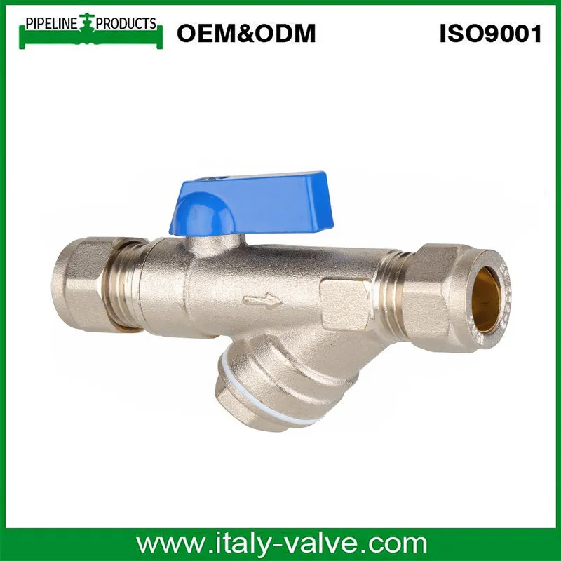 Forged Cw617n Y Strainer Ball Valve and Water Filter Divert Valve