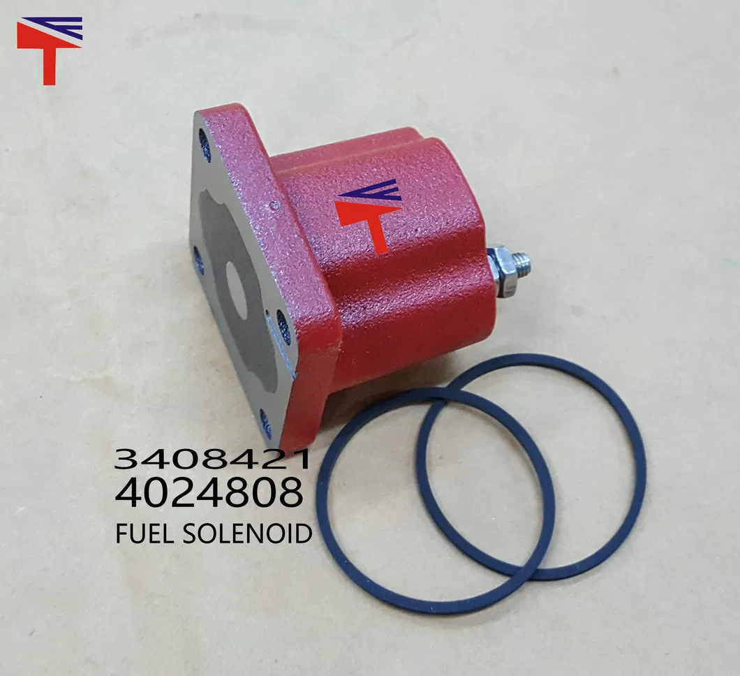 Fuel Eolenoid 3408421 Excavator Engine Shutoff Solenoid Valve for 4024808