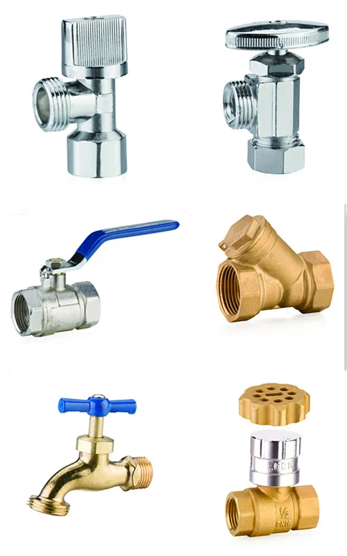 Industrial Manual DN22 Thread Forged Brass Compression Ball Valve with Flat Steel Handle