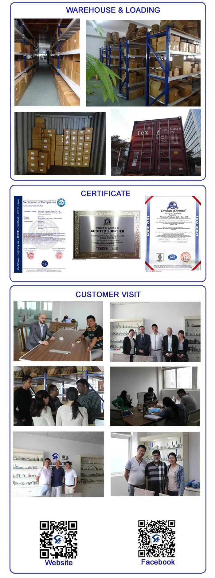 Industrial Usage 3 Way Type Thread Ball Valve for Water Oil Gas