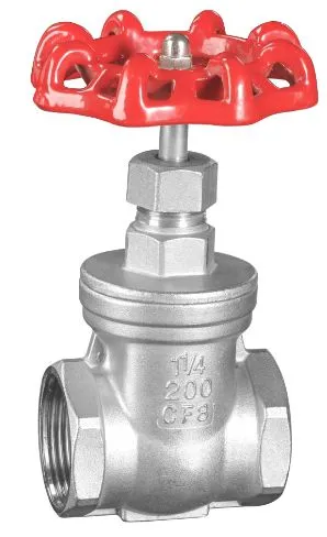 Internal Threaded Gate Valve Wcb / CF8 / CF8m Pn16-Pn64