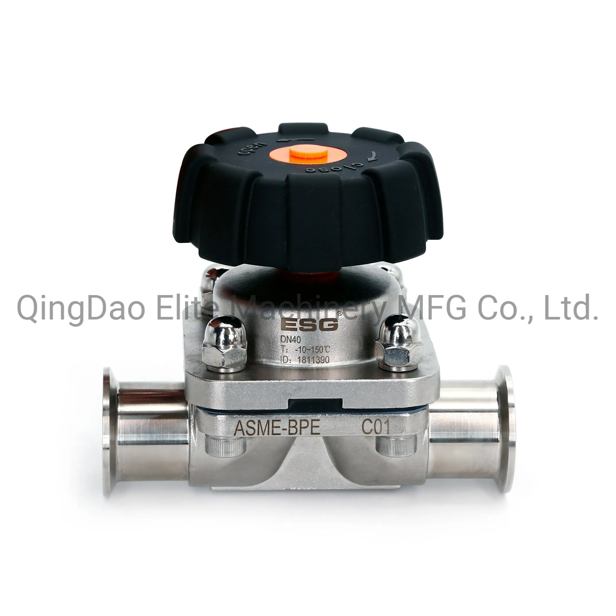 ISO- 1127 Tri-Clamp Connection Stainless Steel Manual Diaphragm Valve