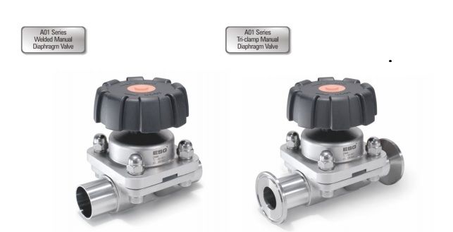 ISO-1127 Tri-Clamp Stainless Steel Manual Sanitary Diaphragm Valve