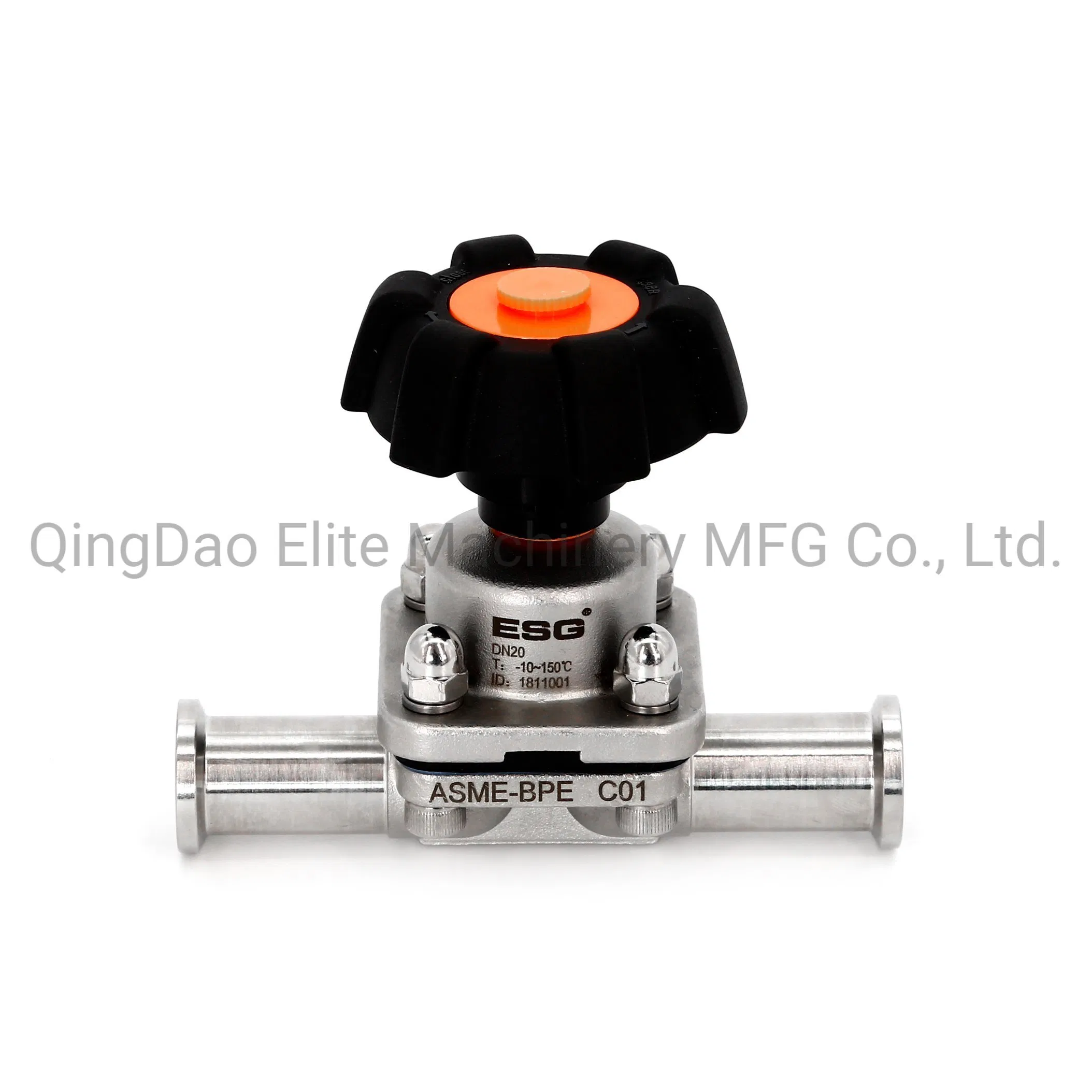 ISO- 1127 Tri-Clamp Stainless Steel Manual Sanitary Diaphragm Valve