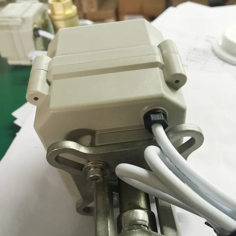 ISO5211 A150-T50-S2-B 2 Way Motorized Water Ball Valve with Manual Override