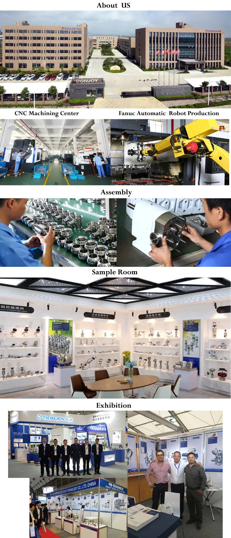 ISO90001 Donjoy Hygienic Stainless Steel Pressure Reducing Valve for Pipe System