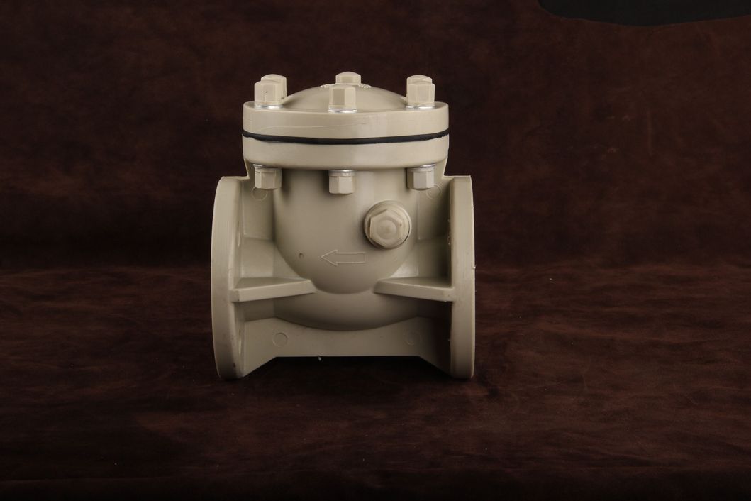 Light Yellow Plastic Valve Pph Swing Check Valve