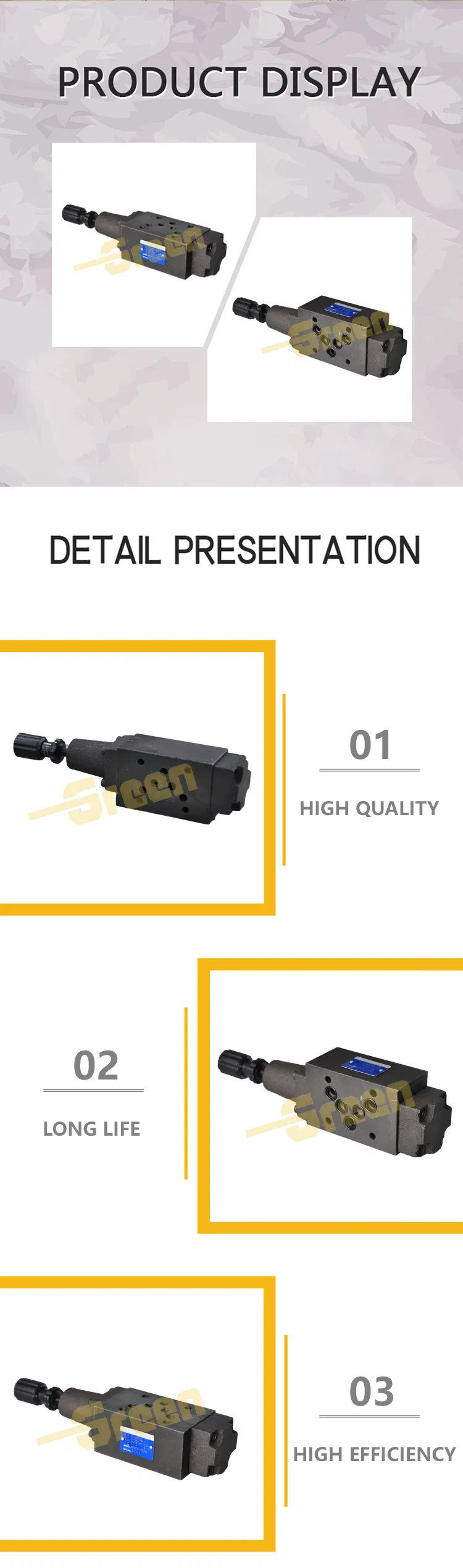 Mscv-04b Mscv-06b Mscv-02 Mscv-03 Hydraulic Solenoid Throttle Valve
