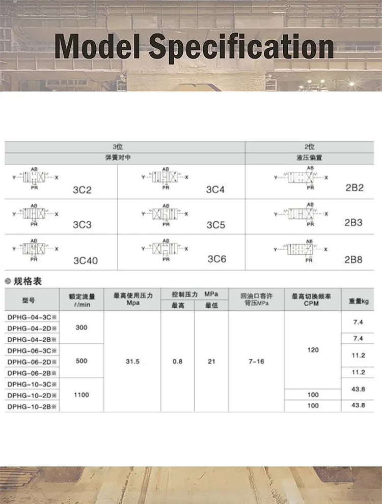 Pilot Operated Check Valve Control Factory Cpg06 Cpg10 CPT03 CPT06 CPT10 Cpdt Yuken Directional Valves Control