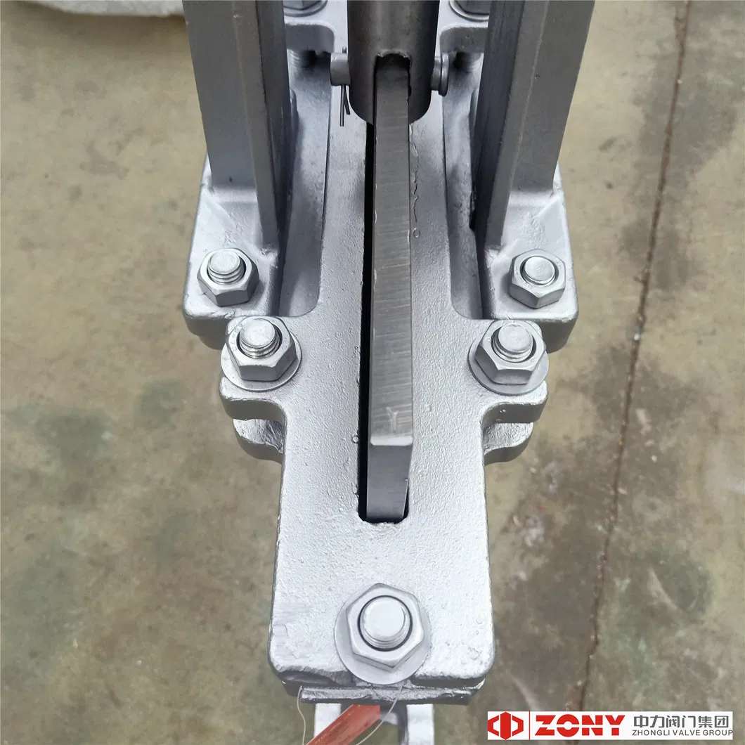 Pn10 Wafer Connection Type Slurry Valve Knife Gate Valve with CE / ISO Certificate