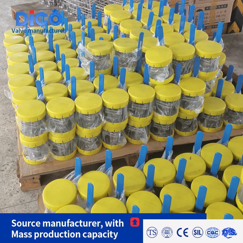 Pn16 High Platform 2 Pieces Flange Ball Valve